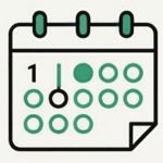 Gemini_Generated_Image_99ywo099ywo099yw (3) Icon eines Kalenders mit markierten Tagen für eine Mietdauer ab einem Tag.
